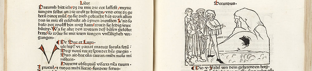 Aesop, Fabeln (1476), Signatur: 4 FAB I, 5245 INC